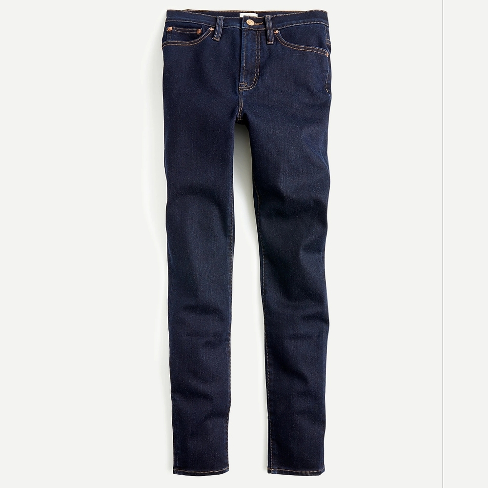 J. Crew Women's 10" highest-rise toothpick jean with TENCEL™ lyocell in dark ink